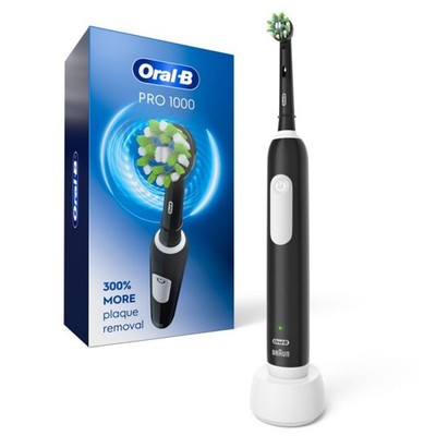 Oral-B Pro 1000 Rechargeable Electric Toothbrush, 1 Count (Pack of 1), Black