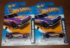 2X - 2012 Hot Wheels HW Racing - '71 Ford Maverick Grabber Purple Redline & Blue