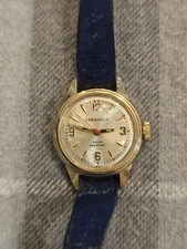 Vintage Caravelle By Bulova Gold Wind Up Watch Womens. Gold. Runs great