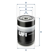 UFI ÖLfilter 23.241.00 Anschraubfilter FüR Midliner Renault 3/4-16 UNF Porsche