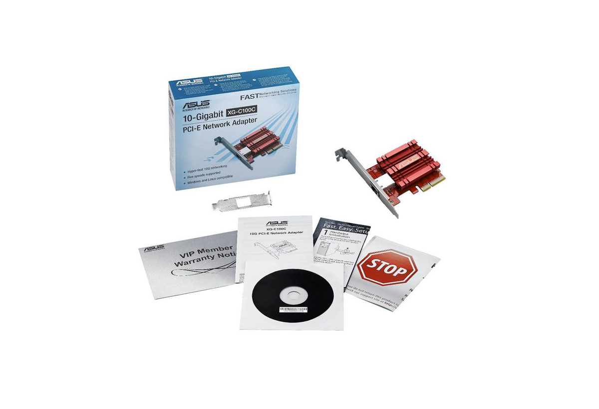 ASUS Xg-c100c 10g Network Adapter Pci-express X4 Card for sale