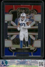 2023 Panini Select #42 Jaylon Jones Red and Blue Prizms Die Cuts Colts 8.3F