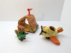 Vintage 1980 Fisher Price Woodsey's Airport Plane Airplane Cloth Hanger Squirrel