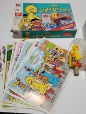 Sesame Street Light  Learn Letter   Game COMPLETE by Milton Bradley Vintage