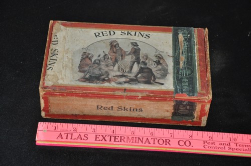 Caja de cigarros PIELES ROJAS etiqueta rara - Imagen 2 de 16