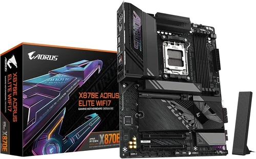 X870E AORUS Elite WIFI7 AMD AM5 LGA 1718 Motherboard, ATX, DDR5, 4X M.2, PCIe...