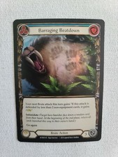 Flesh and Blood FaB - WTR Barraging Beatdown Blue 1st Ed Alpha Foil NM