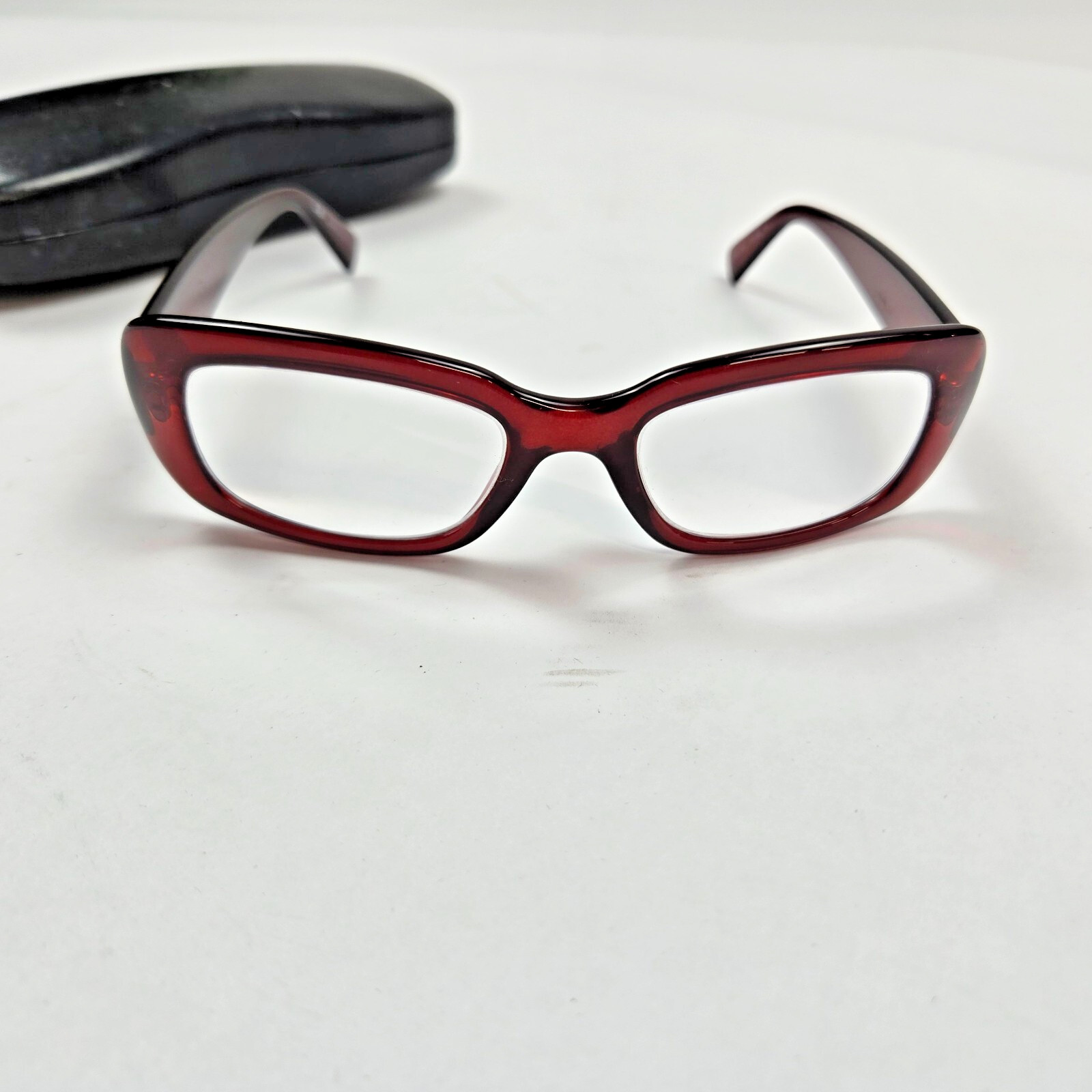 Ray Ban Burgundy Rectangular Glasses Frames Italy… - image 1