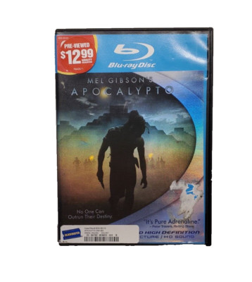 Apocalypto (Blu-ray, 2007) Ex-Blockbuster rental in case Mel Gibson