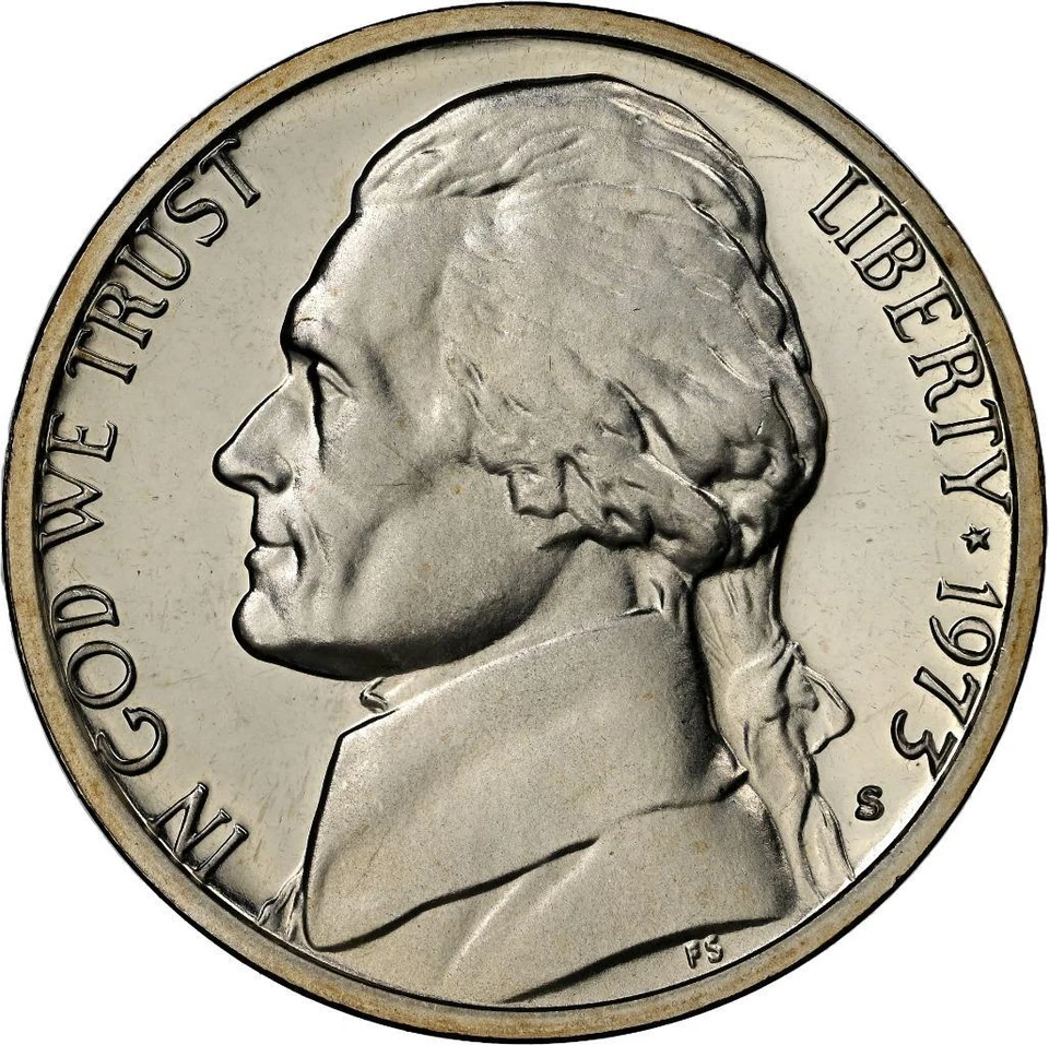 1973 S JEFFERSON NICKEL 5C PF69 ULTRA CAMEO NGC; PR69 DCAM PHOTOVISION SKU 3131 - Image 2 of 4