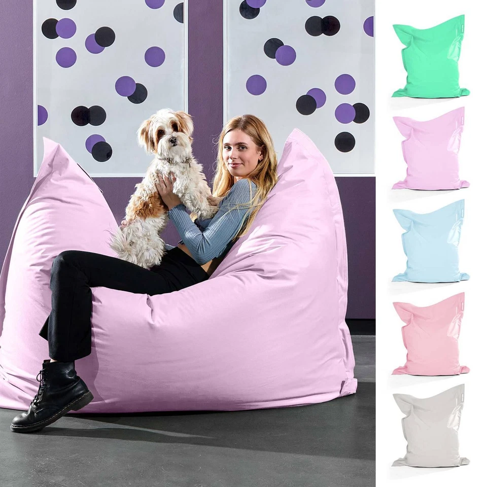 Riesen Sitzsack XXL Outdoor Sitzkissen Sessel Beanbag 180x140 Liege Sitz Kissen - Bild 4 von 4