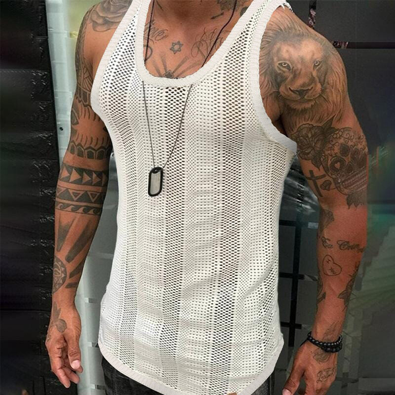 ❀Men Vest Fitness Muscle Tank Tops Sleeveless Workout Gym Sports TShirt Pullover