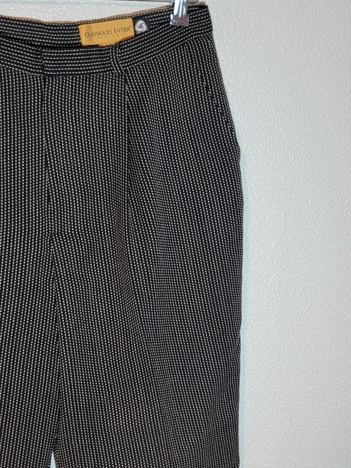 Classiques Entier Pantalones de Vestir Mujer 14P Relajado Cónico Plisado Mezcla Lana Foto 3 de 4