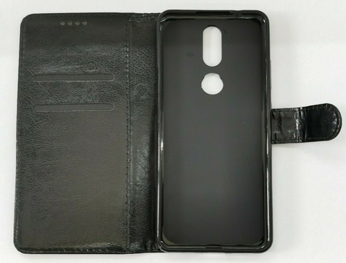 Nokia 2.4 TA-1277 Black Book Flip with Strap + Tempered glass Screen Protector - Picture 4 of 11