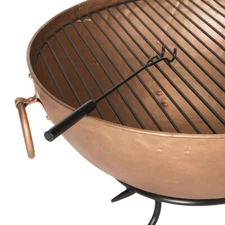 SAFAVIEH Outdoor Collection Bangkok Fire Pit | Copper/Black |