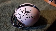 JAMES FRANKLIN PENN STATE NITTANY LIONS SIGNED MINI HELMET W/COA & INSC 