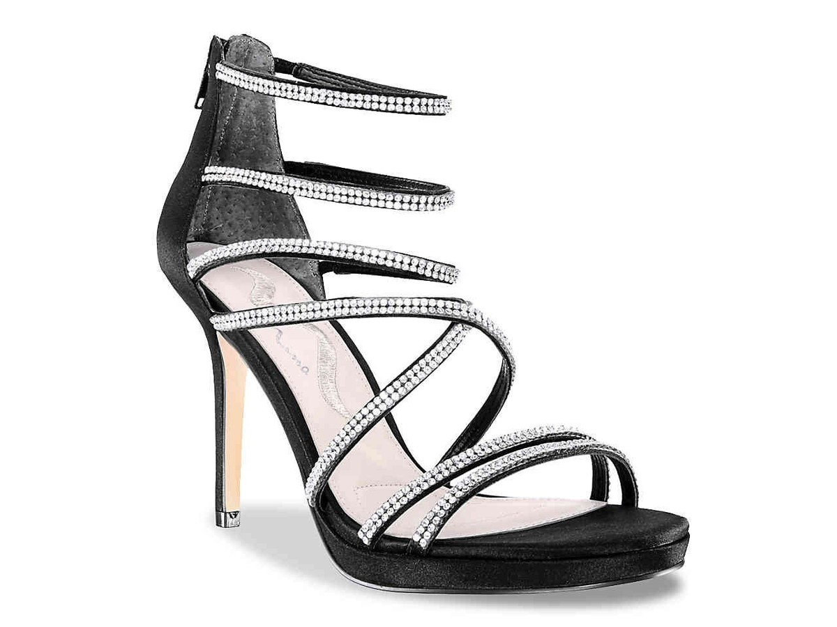 Ryba Sandal Black Luster Nina Designer Shoe Warehouse (DSW) Size