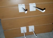 4" Slatwall Metal Hooks - 100 Pieces - White