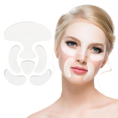 Reusable Silicone Face Patch Set - 6 Wrinkle Patches for Forehead and Under-Eye
