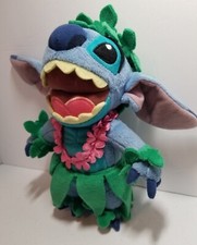 Disney World Exclusive Lilo  Stitch Hawaiian Hula Lei Plush Stuffed Animal 2005