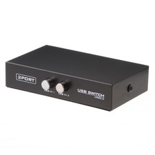 2 Port USB 2.0 Sharing Switcher Adapter Switch Box For PC Scanner Printer