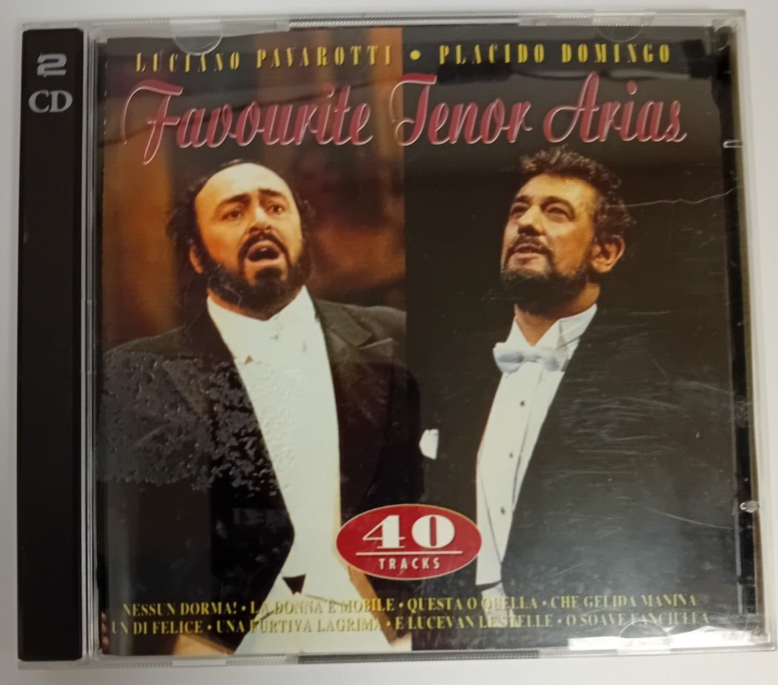MUSIC CD ALBUM Pavarotti & Domingo, Favourite Tenor Arias (2 CD, 1995)