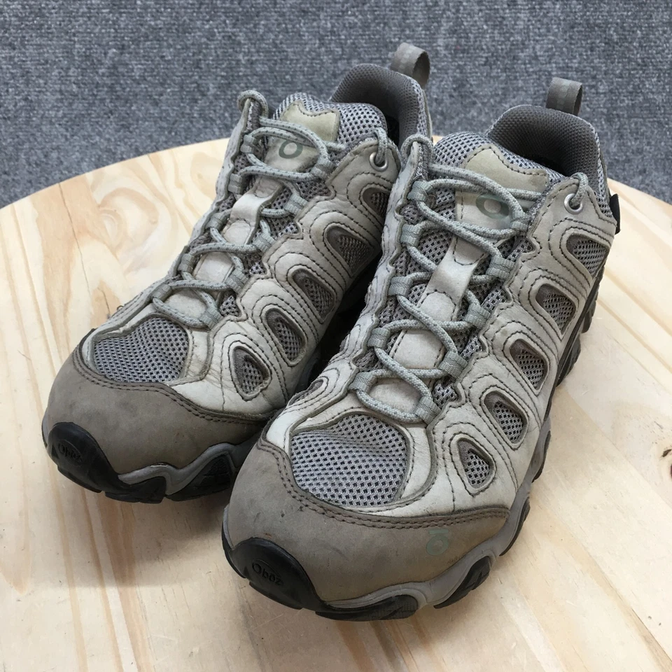 Oboz Shoes Womens 10 Sawtooth II Hiking Sneakers Brown Green Leather Waterproof - Image 4 of 4