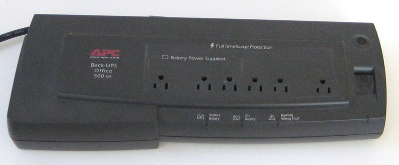 APC Back-UPS Office 500VA BF500 with 6 Receptacles - BATTERY NOT INCLUDED