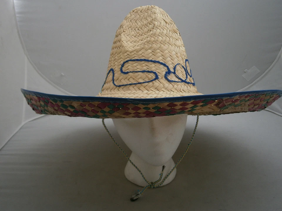 LOTE 2 Sombrero Fiesta Española Mexicana Festivo Adulto Disfraz México Cinco Mayo Foto 3 de 4