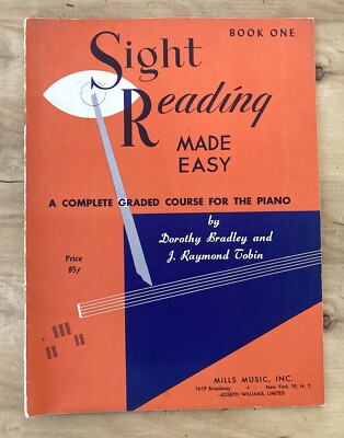 Sight Reading Made Easy Book One by Bradley and Tobin 1947