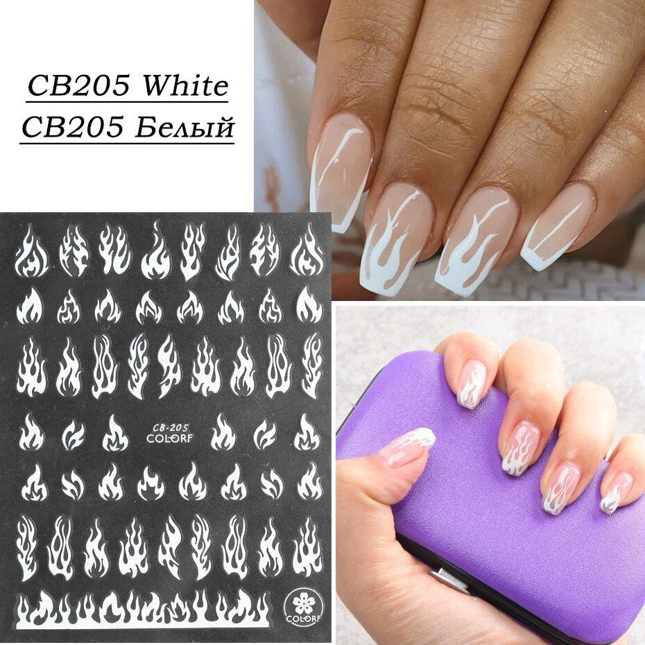 Fire Flames Nail Art Design | Flame nail art, Nail art, Fire nails