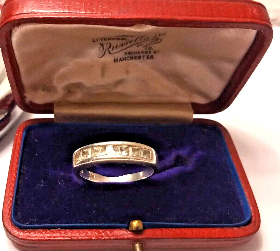 Stupendo ANELLO in ARGENTO Sterling 925 con zirconi bianchi Vera Fede mis 15 - Immagine 4 di 4