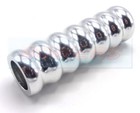 Classic Rover Austin Mini Polished Aluminium Chrome Ribbed Handbrake Handle Grip