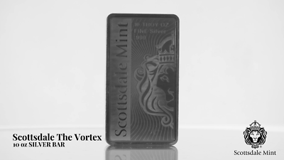 10 oz .999 Silver Bar - Scottsdale Mint VORTEX Silver Bullion Bar