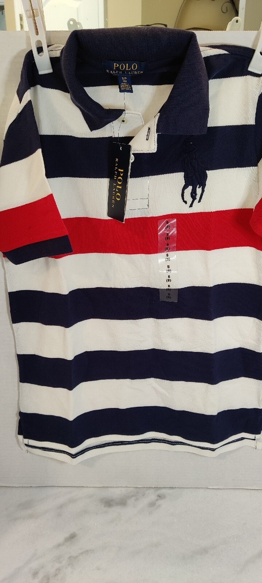 RALPH LAUREN SPORT◆長袖シャツ/8/コットン/RED/ストライプ(5) セール】 リラックスド フィット ストライプド ブロードクロス