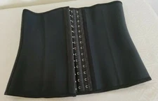 Women's YIANNA TRAINER CORSET UNDERBUST Size M Hook & eyes Black color 