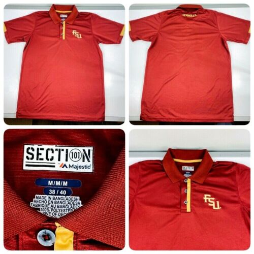 Florida State University Seminoles Polo di Majestic Sezione 101 Uomo Taglia M U5 - Foto 2 di 7