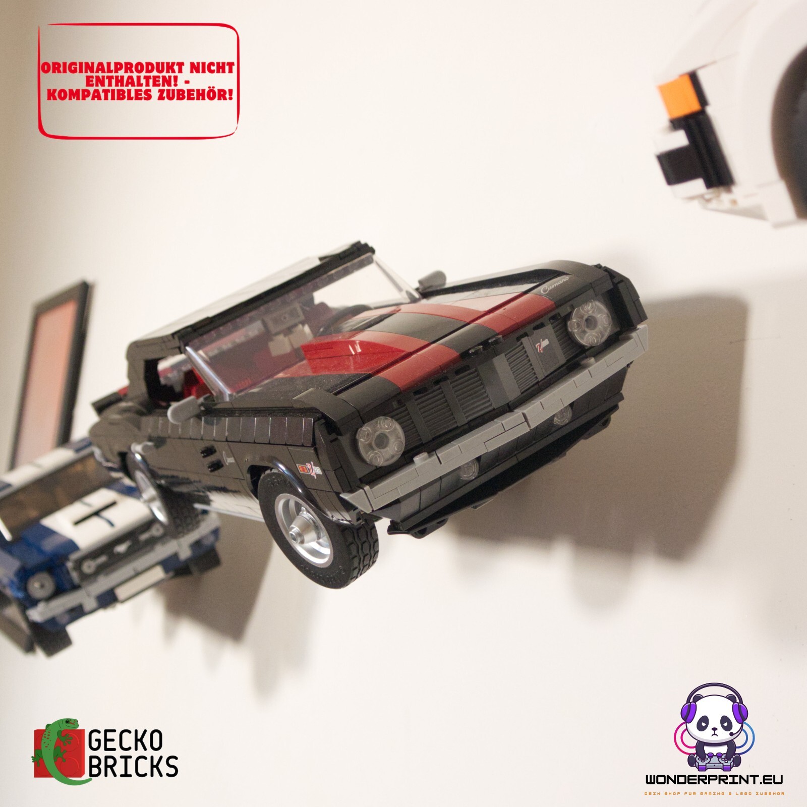 Wandhalterung Halter Halterung passend für LEGO Icons Chevrolet Camaro Z28 10304