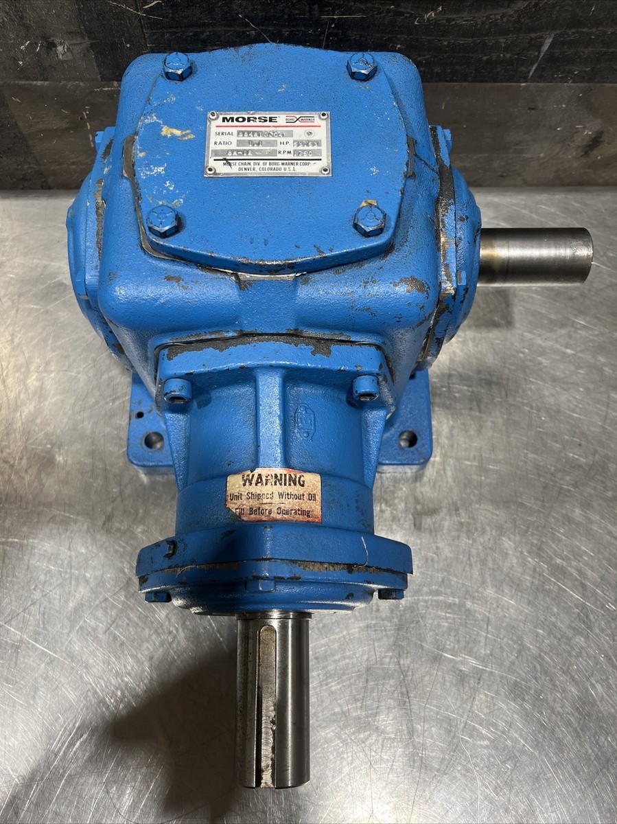 MORSE BORG WARNER 53.53HP 1750RPM 1.1 RATIO GEAR BOX 8M-1R Used