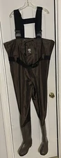 TIDEWE Chest Waders Hunting Fishing Waders  Men Size 6 Brown boots 