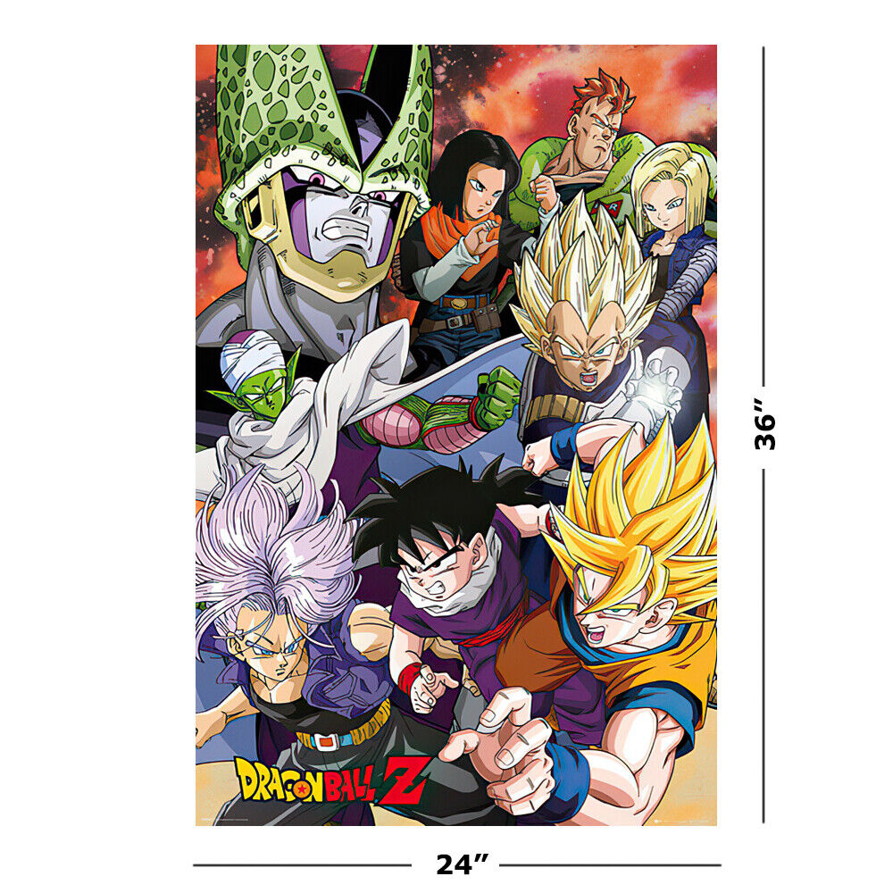 Dragonball Z - Anime / Manga TV Show Poster / Print (Cell Saga - Characters)