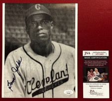 Sam Jethroe Signed B&W Photograph JSA CERT. 