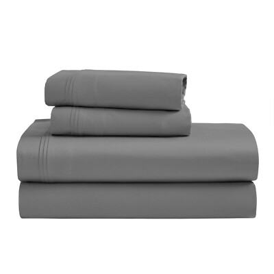 Egyptian Cotton 1500 Thread Count Solid Deep Pocket 4 Piece Bed Sheet Set