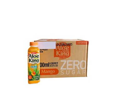 20x 500ml OKF SUGAR FREE Aloe Vera King Getränk MANGO inkl.  5,00 EINWEG-Pfand