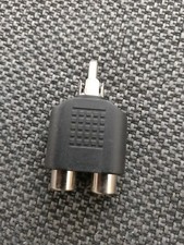 New 1 Male RCA to 2 Female RCA Y Splitter AV Audio Video Converter Adapter Cable
