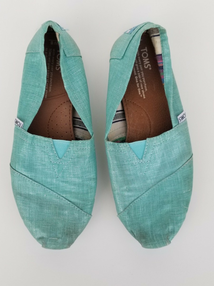 Toms Womens Shoes Olive Slip-on Size