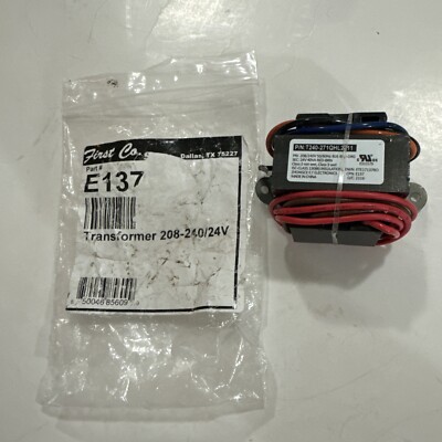 First Company E137 Power Transformer 208/240V 24V Class 2 New E25