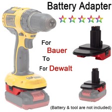 For Bauer 20V Li-ion Battery Adapter Converter to for Dewalt Ni-Cd Power Tools