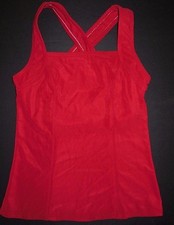 BODY WRAPPERS Dance Princess Seam Scarlet Tank Top Ladies Medium 8325