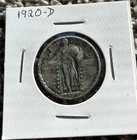 1920-D Standing Liberty Quarter Very Fine VF Coin